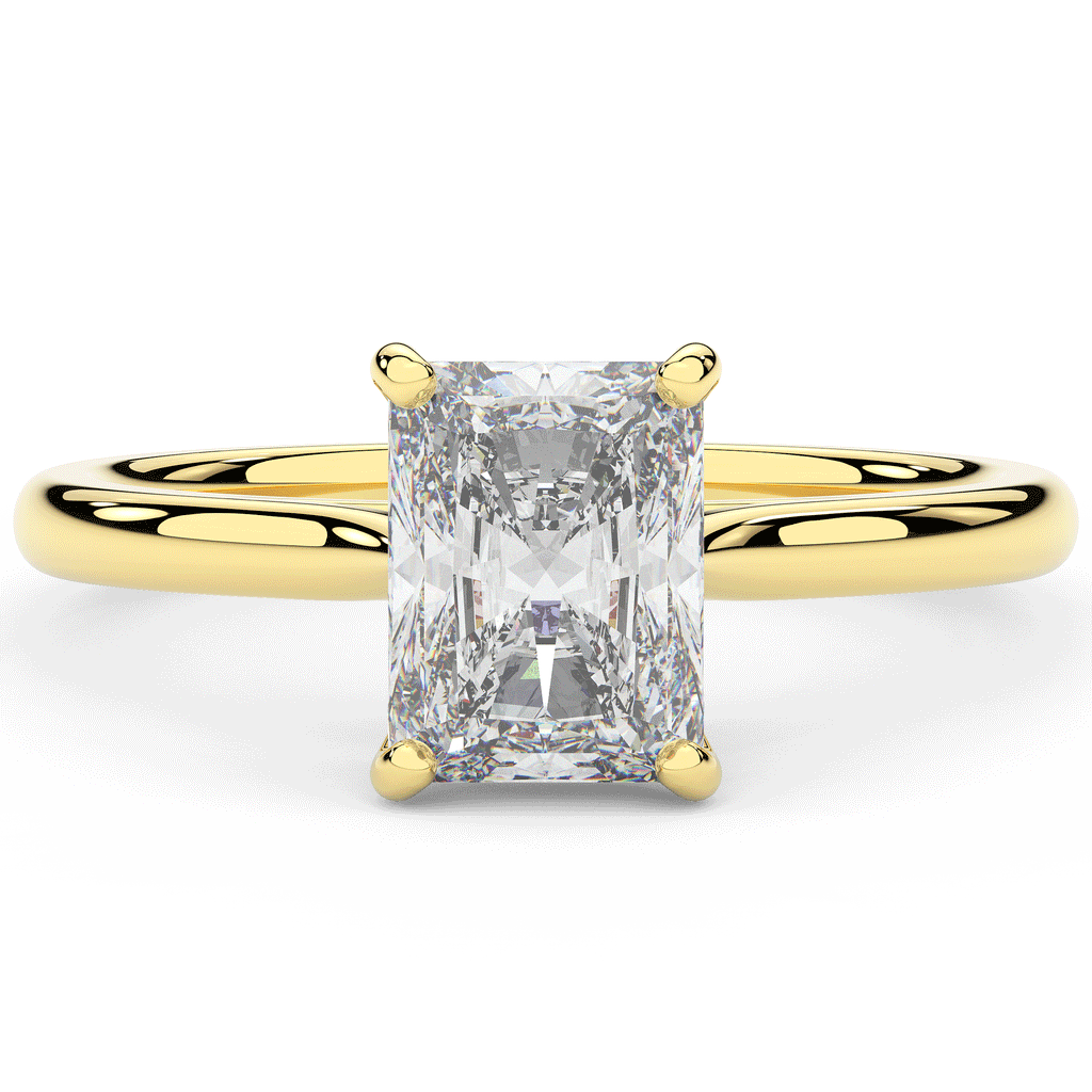 2.00CT RADIANT LAB DIAMOND SOLITAIRE ENGAGEMENT RING - Nazarelle