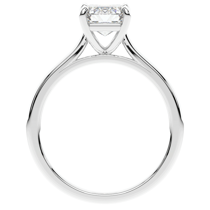 2.00CT.TW EMERALD CUT LAB DIAMOND SOLITAIRE ENGAGEMENT RING - Nazarelle