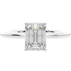 2.00CT.TW EMERALD CUT LAB DIAMOND SOLITAIRE ENGAGEMENT RING - Nazarelle