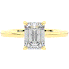 2.00CT.TW EMERALD CUT LAB DIAMOND SOLITAIRE ENGAGEMENT RING - Nazarelle
