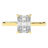 2.00CT RADIANT LAB DIAMOND SOLITAIRE ENGAGEMENT RING - Nazarelle