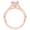 1.50CT ROUND LAB DIAMOND SOLITAIRE TWIST BAND ENGAGEMENT RING - Nazarelle