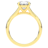 1.50CT ROUND LAB DIAMOND SOLITAIRE TWIST BAND ENGAGEMENT RING - Nazarelle