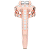 1.50CT.TW ROUND LAB DIAMOND HALO ENGAGEMENT RING - Nazarelle