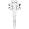 1.50CT.TW ROUND LAB DIAMOND HALO ENGAGEMENT RING - Nazarelle