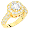 1.50CT.TW ROUND LAB DIAMOND HALO ENGAGEMENT RING - Nazarelle