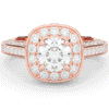 1.50CT.TW ROUND LAB DIAMOND HALO ENGAGEMENT RING - Nazarelle