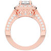 1.50CT.TW ROUND LAB DIAMOND HALO ENGAGEMENT RING - Nazarelle
