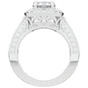 1.50CT.TW ROUND LAB DIAMOND HALO ENGAGEMENT RING - Nazarelle