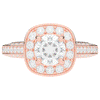 1.50CT.TW ROUND LAB DIAMOND HALO ENGAGEMENT RING - Nazarelle