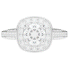 1.50CT.TW ROUND LAB DIAMOND HALO ENGAGEMENT RING - Nazarelle
