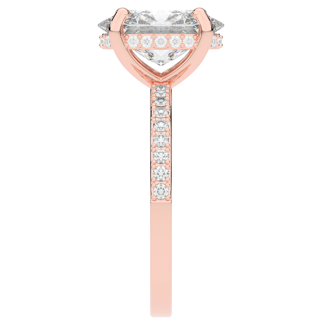 2.70CT.TW OVAL LAB DIAMOND SOLITAIRE ENGAGEMENT RING - Nazarelle