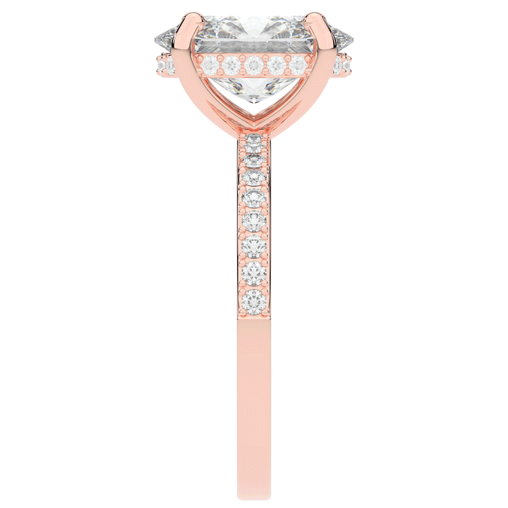 2.70CT.TW OVAL LAB DIAMOND SOLITAIRE ENGAGEMENT RING - Nazarelle