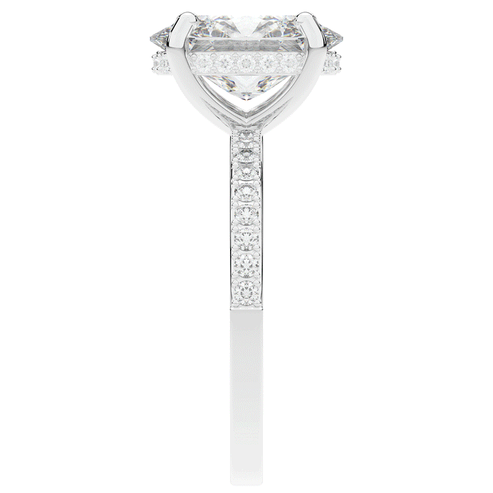 2.70CT.TW OVAL LAB DIAMOND SOLITAIRE ENGAGEMENT RING - Nazarelle