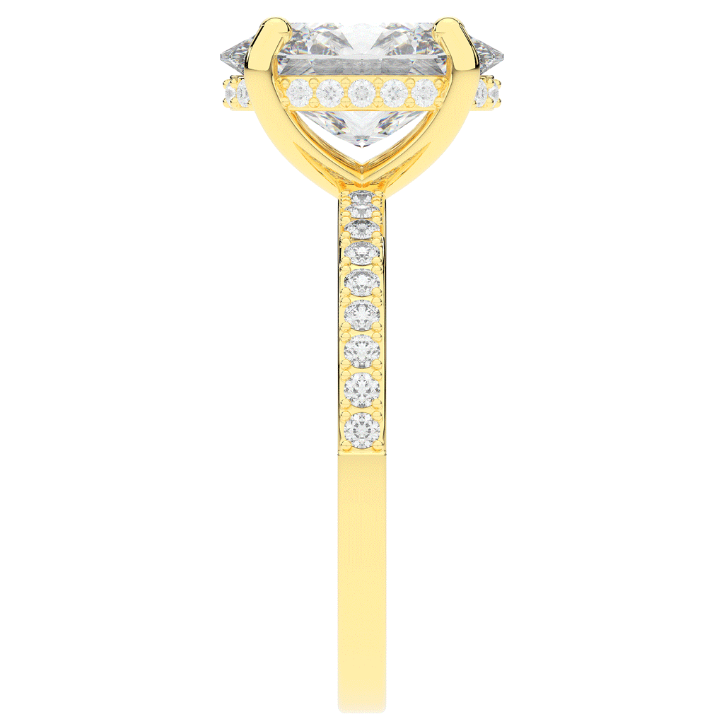 2.70CT.TW OVAL LAB DIAMOND SOLITAIRE ENGAGEMENT RING - Nazarelle