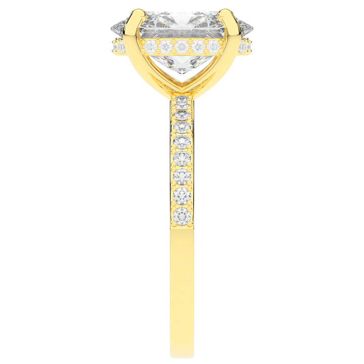 2.70CT.TW OVAL LAB DIAMOND SOLITAIRE ENGAGEMENT RING - Nazarelle