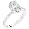 2.70CT.TW OVAL LAB DIAMOND SOLITAIRE ENGAGEMENT RING - Nazarelle