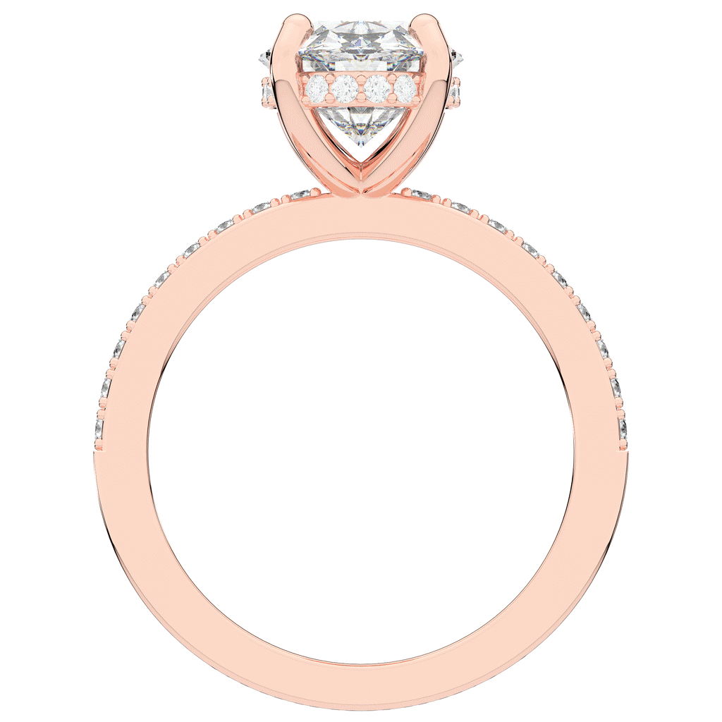 2.70CT.TW OVAL LAB DIAMOND SOLITAIRE ENGAGEMENT RING - Nazarelle