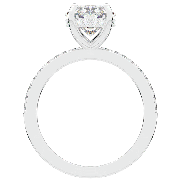 2.70CT.TW OVAL LAB DIAMOND SOLITAIRE ENGAGEMENT RING - Nazarelle