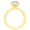 2.70CT.TW OVAL LAB DIAMOND SOLITAIRE ENGAGEMENT RING - Nazarelle