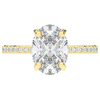 2.70CT.TW OVAL LAB DIAMOND SOLITAIRE ENGAGEMENT RING - Nazarelle