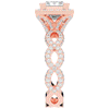 2.40CT.TW PRINCESS LAB DIAMOND HALO ENGAGEMENT RING - Nazarelle