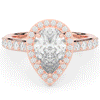 2.50CT.TW PEAR LAB DIAMOND HALO ENGAGEMENT RING - Nazarelle