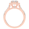2.50CT.TW PEAR LAB DIAMOND HALO ENGAGEMENT RING - Nazarelle