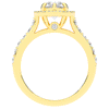 2.50CT.TW PEAR LAB DIAMOND HALO ENGAGEMENT RING - Nazarelle