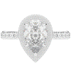 2.50CT.TW PEAR LAB DIAMOND HALO ENGAGEMENT RING - Nazarelle