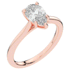 1.00CT.TW PEAR LAB DIAMOND SOLITAIRE ENGAGEMENT RING - Nazarelle