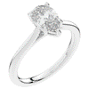 1.00CT.TW PEAR LAB DIAMOND SOLITAIRE ENGAGEMENT RING - Nazarelle