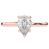 1.00CT.TW PEAR LAB DIAMOND SOLITAIRE ENGAGEMENT RING - Nazarelle