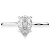 1.00CT.TW PEAR LAB DIAMOND SOLITAIRE ENGAGEMENT RING - Nazarelle