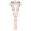2.50CT.TW ROUND LAB DIAMOND SPLIT SHANK HALO ENGAGEMENT RING - Nazarelle