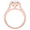 2.50CT.TW ROUND LAB DIAMOND SPLIT SHANK HALO ENGAGEMENT RING - Nazarelle