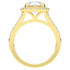 2.50CT.TW ROUND LAB DIAMOND SPLIT SHANK HALO ENGAGEMENT RING - Nazarelle