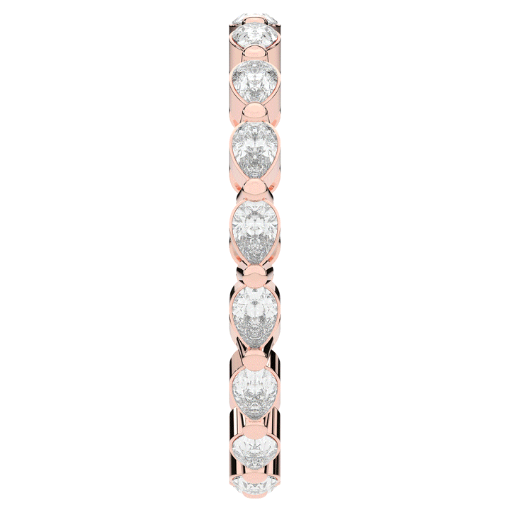 0.80CT.TW PEAR LAB DIAMOND ETERNITY WEDDING BAND - Nazarelle