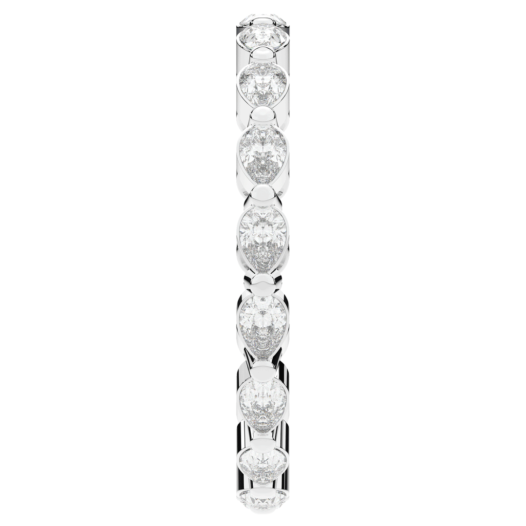 0.80CT.TW PEAR LAB DIAMOND ETERNITY WEDDING BAND - Nazarelle