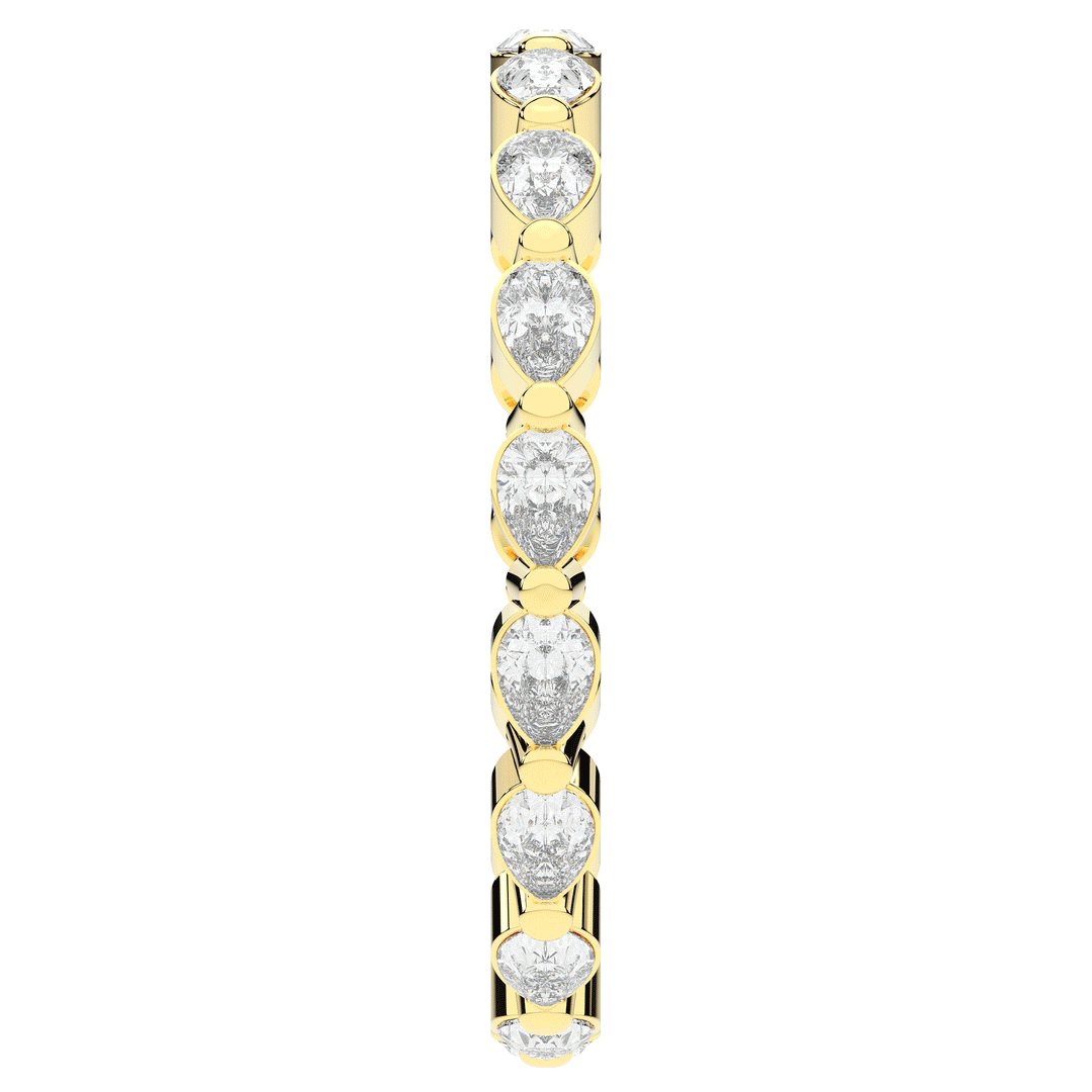 0.80CT.TW PEAR LAB DIAMOND ETERNITY WEDDING BAND - Nazarelle