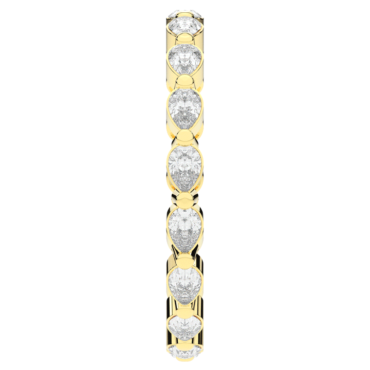 0.80CT.TW PEAR LAB DIAMOND ETERNITY WEDDING BAND - Nazarelle