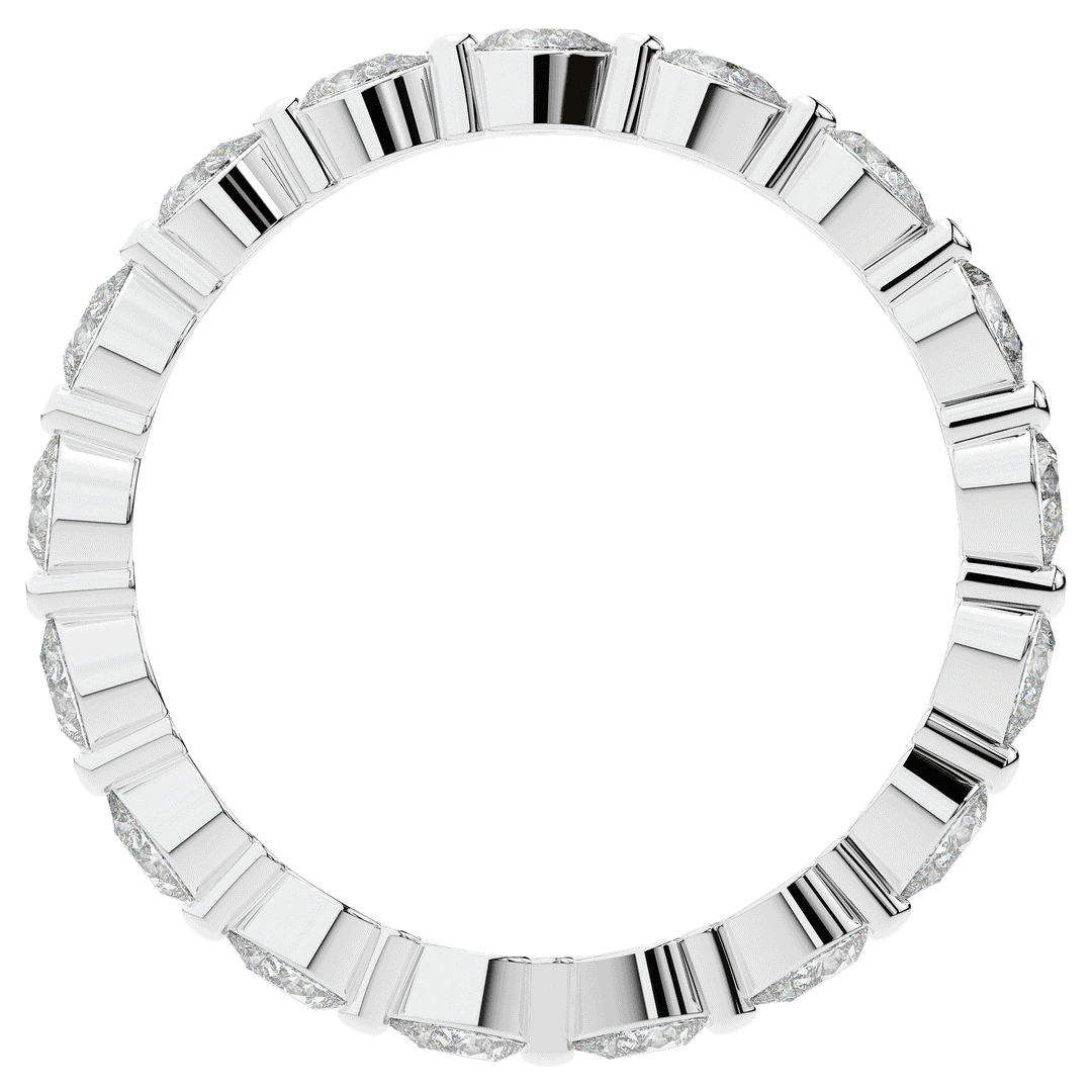 0.80CT.TW PEAR LAB DIAMOND ETERNITY WEDDING BAND - Nazarelle