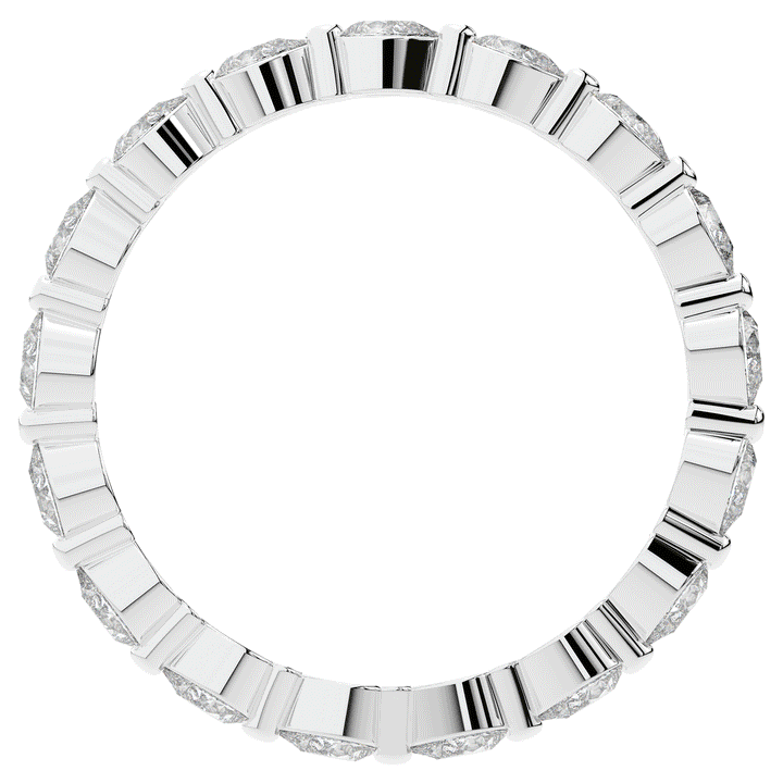 0.80CT.TW PEAR LAB DIAMOND ETERNITY WEDDING BAND - Nazarelle