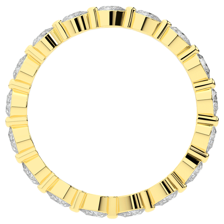 0.80CT.TW PEAR LAB DIAMOND ETERNITY WEDDING BAND - Nazarelle