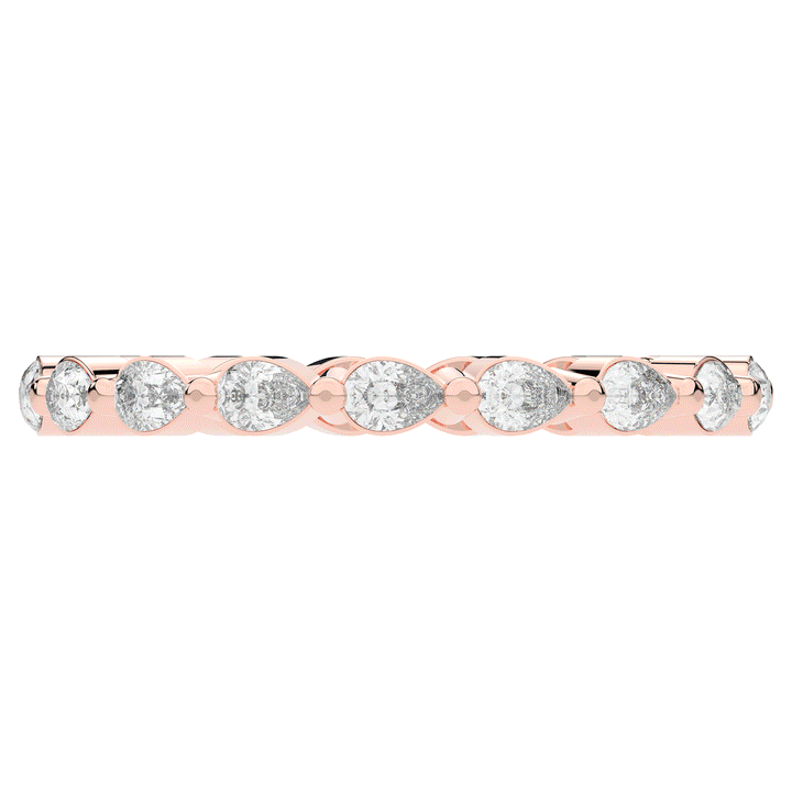 0.80CT.TW PEAR LAB DIAMOND ETERNITY WEDDING BAND - Nazarelle