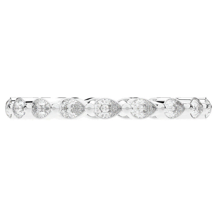 0.80CT.TW PEAR LAB DIAMOND ETERNITY WEDDING BAND - Nazarelle