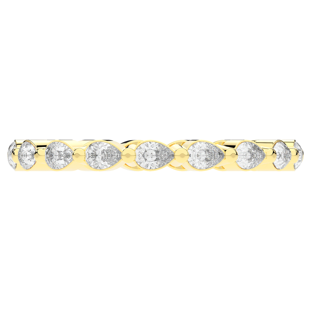 0.80CT.TW PEAR LAB DIAMOND ETERNITY WEDDING BAND - Nazarelle