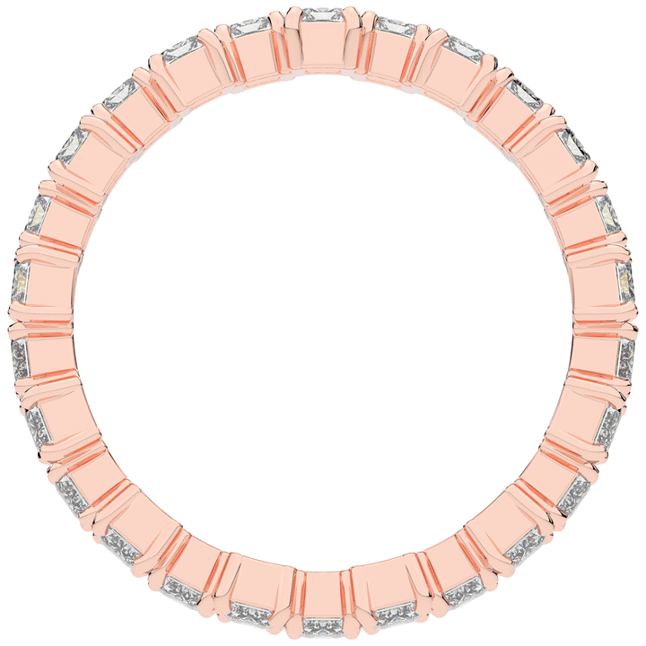 2.60CT.TW EMERALD CUT LAB DIAMOND ETERNITY WEDDING BAND - Nazarelle