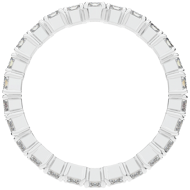 2.60CT.TW EMERALD CUT LAB DIAMOND ETERNITY WEDDING BAND - Nazarelle