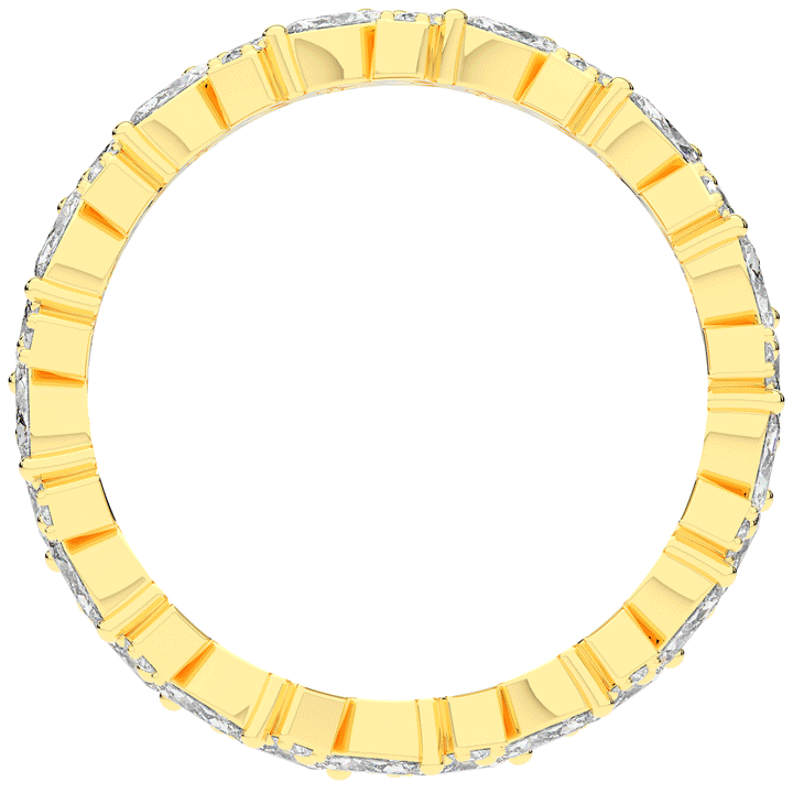 1.50CT.TW MARQUISE AND ROUND LAB DIAMOND ETERNITY WEDDING BAND - Nazarelle